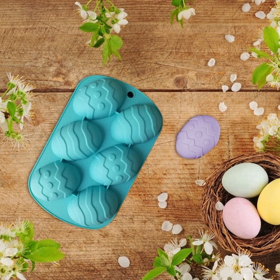 Easter Heat- Silicone Baking 6-Cavity Cake Pan DIY Dessert Utensils for Holiday 2PCS