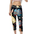 Easter High Waist Printed Capris Leggings for Women, NonSeeThrough