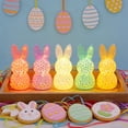 thumbnail image 1 of Easter Hollow Rabbits Lamp Festive Bunny Party Decoration for Easter Decor Garland Outdoor Indoor Party, 1 of 7