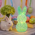 thumbnail image 1 of Easter Hollow Rabbits Lamp Festive Bunny Party Decoration, 1 of 6