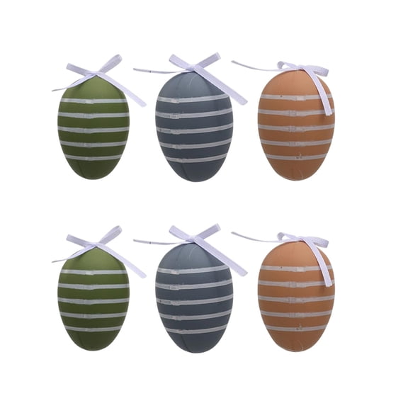 Easter Home Decor,Easter Decorations for Office,6Pcs Easter Eggs Hanging Decoration Creativeness Broken Eggs Easter Eggs Easter Decorations Scene Arrangement(C)