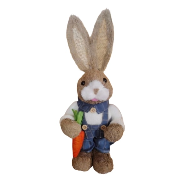 Easter Home Ornaments Set with Bunny Design Perfect for Table Decor Dining Room Party and Festive Use