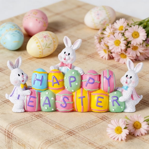 Easter Household Items, Traditional Tea Room Decoration Ornaments, Festive Home Decor for Spring Celebration, Aesthetic Tabletop Accents for Relaxing Tea Time and Party Display by UKHBMC