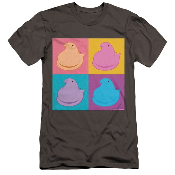 Easter In Squares In Four Colors Unisex Adult Canvas Brand T Shirt, Charcoal, Small