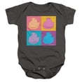 thumbnail image 1 of Easter In Squares In Four Colors Unisex Infant Snap Suit for Baby, Charcoal, X-Large, 1 of 3