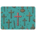 thumbnail image 1 of Easter Indoor Carpet Kitchen Rug Office Mat - Polyester Non-Slip Machine Washable, 1 of 6