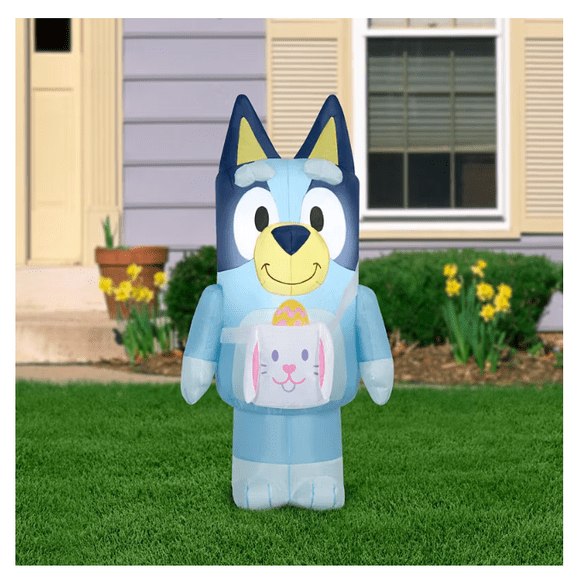Easter Inflatable Bluey with Bunny Purse
