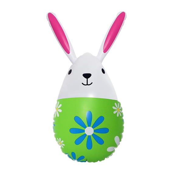 Easter Inflatable Bunny Decorations with Whimsical Design, Outdoor Yard and Garden Decor for Easter Party, Holiday Celebration and Lawn Display