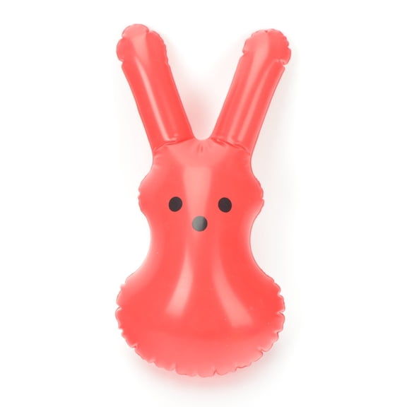 Easter Inflatable Bunny Peep-s - Inflatable Cute Rabbit Ornament Decoration Hanging Rope and Hooks Blow Up Easter Mini Bunny Toy Easter Party Outdoor Garden Yard Lawn Door Decor Pool Toy