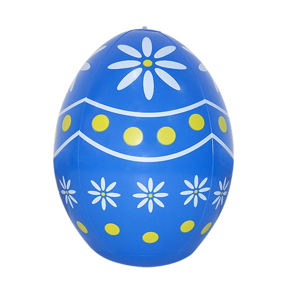 Easter Inflatable Decorations Easter Egg Inflatables Outdoor Decorations Colorful Eggs Decor for Ornament Yard Lawn Garden Holiday Party Indoor Outdoor Decor, 13.8 Inch