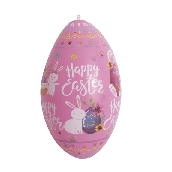 Easter Inflatable Egg Decoration – 13.7" Waterproof PVC Blow-Up Ornament for Outdoor Yard, Garden & Patio Spring Party Setup