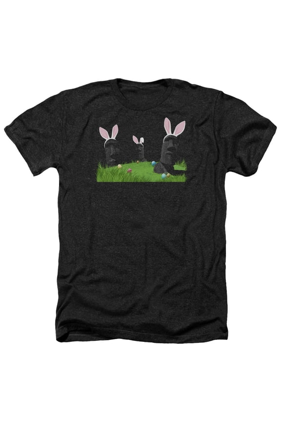 - Easter Island - Heather Short Sleeve Shirt - Small