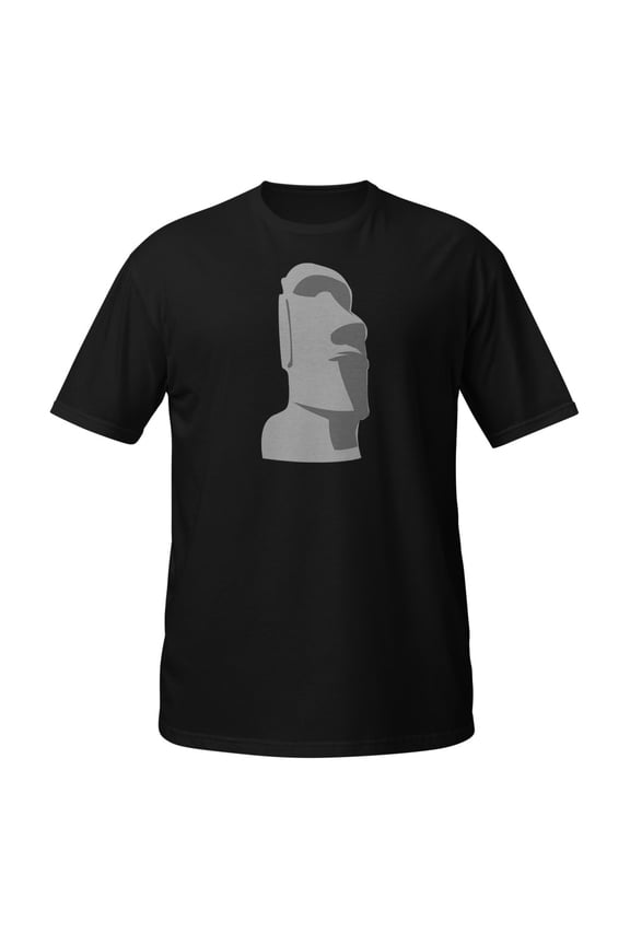 Easter Island Moai Tiki Shirt (Black, M)