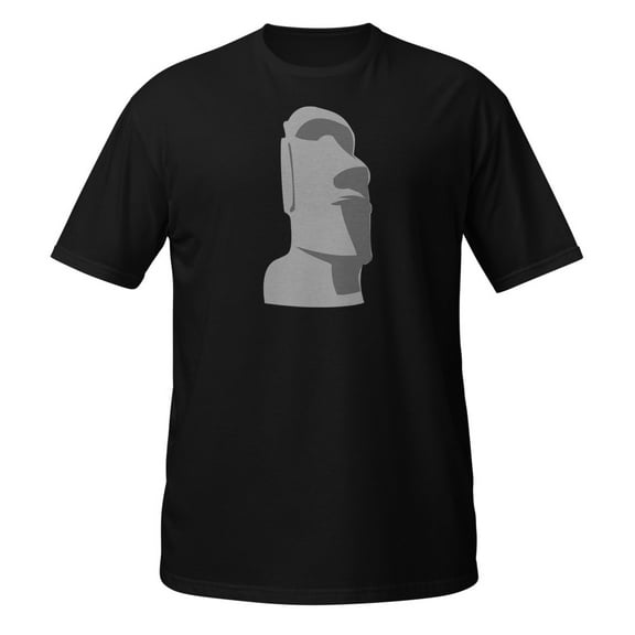 Easter Island Moai Tiki Shirt (Black, S)