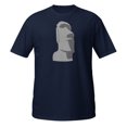 thumbnail image 1 of Easter Island Moai Tiki Shirt (Navy, S), 1 of 2
