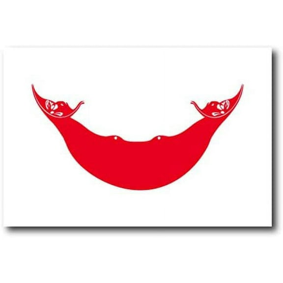 Easter Island Rapa NUI Flag Car Decal - 3" x 5"