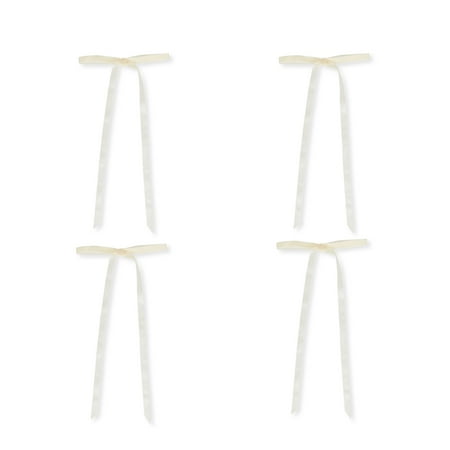 Easter Ivory Pre-Tied Polyester Bows, 4 Count, by My Texas House