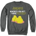 thumbnail image 1 of Easter Jeepers Where'd You Get Those Peepers Unisex Adult Crewneck Sweatshirt, Charcoal, 3X-Large, 1 of 5