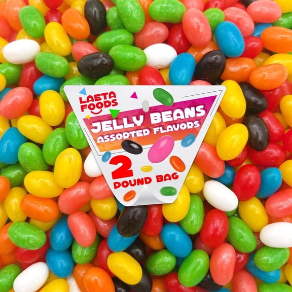Jelly Beans Candy Classic Assorted Fruit Flavors (2 Pound Bag)