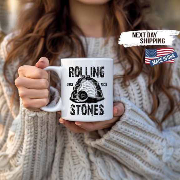 Easter Jesus Mug, Christian Coffee Cup with Bible Verse, He Is Risen Religious Gift