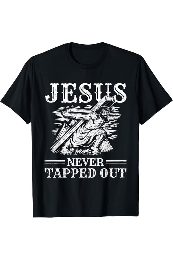 Easter Jesus never Tapped out Resurrection Sunday Rabbit T-Shirt