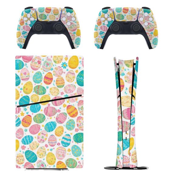 Easter Joy Console Skin Bundle for PS5 Pro Slim Disc & Digital / PS4 – Full Wrap + Dual Controller Flair