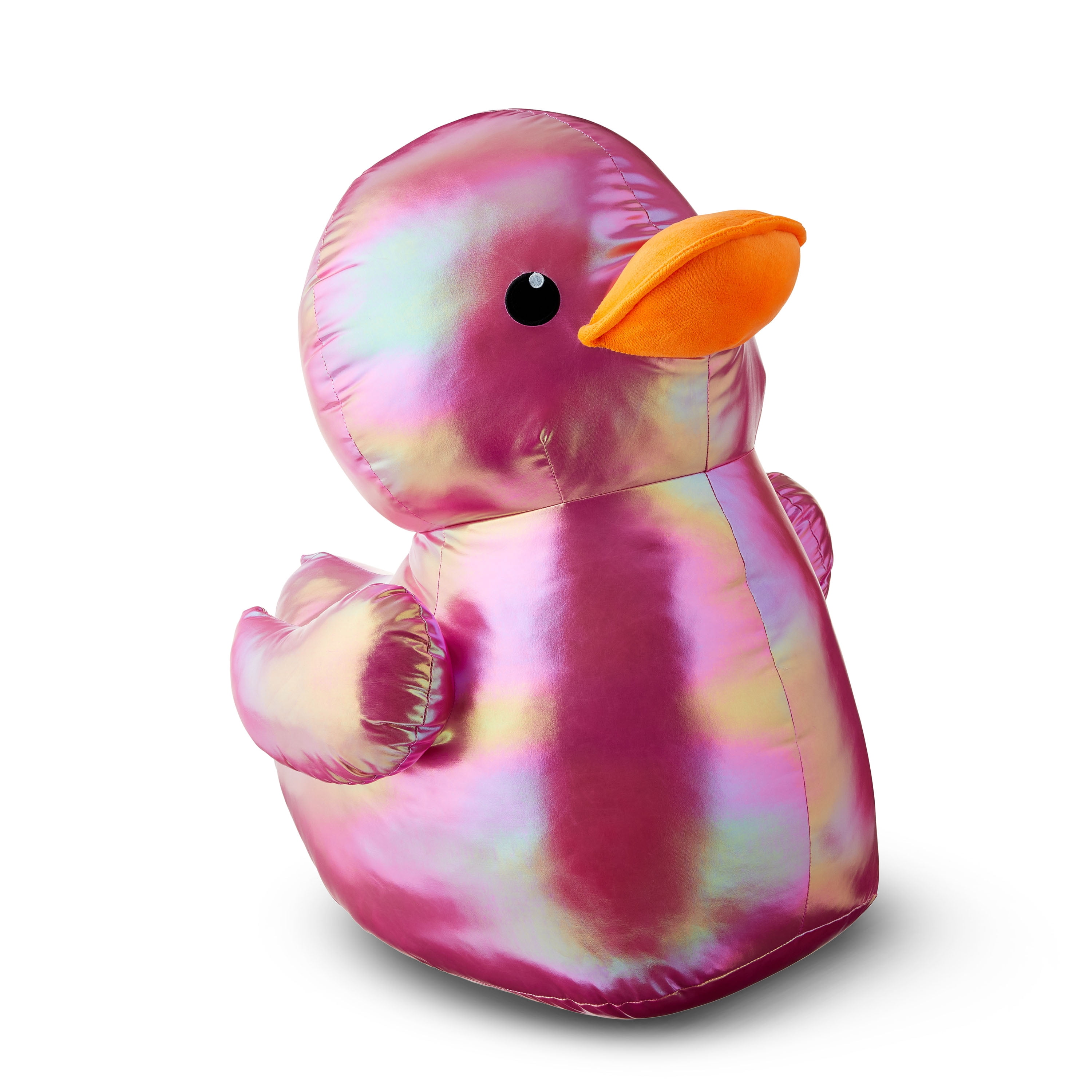 Easter Jumbo Shiny Pink Duck Plush, 23 in, by Way To Celebrate