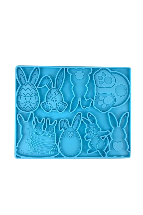 Easter Keychain Silicone DIY Rabbit Pendant Epoxy Products Smooth Heart for Chocolate Wedding Silicone Small Candy Silicone Valentines Lollipop Sticks And Candy Melts Chocolate Pot Pancake for Kids