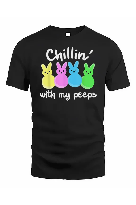 Easter Kids Shirt Chillin' With My Peeps Shirt Men Women Shirt