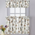 thumbnail image 1 of Easter Kitchen Curtains Valances 3 Piece Set,Spring Bunny Rabbit Eucalyptus Eggs Carrots Rod Pocket Short Kitchen Tier Curtain over Sink Window,Cute Farmhouse Cafe Curtains for Holiday Decor 36 Inch, 1 of 6