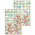thumbnail image 1 of Easter Kitchen Dish Towels for Drying Dishes Set of 2, Spring Rabbit Eggs Flower Butterfly Green Plaid Waffle Weave Microfiber Hand Tea Bathroom Towels Quick Dry & Absorbent Towel 15.7x23.6, 1 of 7
