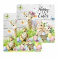 thumbnail image 1 of Easter Kitchen Dish Towels for Drying Dishes Set of 2, Spring Sheep Bunny Duck Plants Wooden Grain Waffle Weave Microfiber Hand Tea Bathroom Towels Quick Dry & Absorbent Towel 12x12, 1 of 7