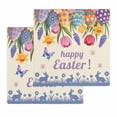 thumbnail image 1 of Easter Kitchen Dish Towels for Drying Dishes Set of 2, Tulip Flowers Spring Easter Egg Bunny Butterfly Beige Waffle Weave Microfiber Hand Tea Bathroom Towels Quick Dry & Absorbent Towel 12x12, 1 of 7