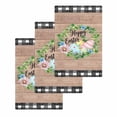 thumbnail image 1 of Easter Kitchen Dish Towels for Drying Dishes Set of 3, Spring Colorful Eggs Flower Leaf Wood Grain Plaid Waffle Weave Microfiber Hand Tea Bathroom Towels Quick Dry & Absorbent Towel 15.7x23.6, 1 of 7