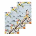 thumbnail image 1 of Easter Kitchen Dish Towels for Drying Dishes Set of 3, Spring Farmhouse Bunny Flower Blue Wood Grain Waffle Weave Microfiber Hand Tea Bathroom Towels Quick Dry & Absorbent Towel 15.7x23.6, 1 of 7