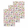 thumbnail image 1 of Easter Kitchen Dish Towels for Drying Dishes Set of 3, Spring Rabbit Ears Eggs Carrots Floral Green Plaid Waffle Weave Microfiber Hand Tea Bathroom Towels Quick Dry & Absorbent Towel 15.7x23.6, 1 of 7