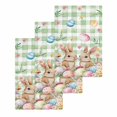 thumbnail image 1 of Easter Kitchen Dish Towels for Drying Dishes Set of 3, Spring Rabbit Eggs Flower Butterfly Green Plaid Waffle Weave Microfiber Hand Tea Bathroom Towels Quick Dry & Absorbent Towel 15.7x23.6, 1 of 7