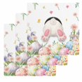 thumbnail image 1 of Easter Kitchen Dish Towels for Drying Dishes Set of 3, Spring Rabbit Feet Eggs Botanical Blooms Flowers Waffle Weave Microfiber Hand Tea Bathroom Towels Quick Dry & Absorbent Towel 12x12, 1 of 7