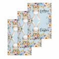 thumbnail image 1 of Easter Kitchen Dish Towels for Drying Dishes Set of 3, Spring Watercolor Bunny Carrots Eggs Flowers Blue Waffle Weave Microfiber Hand Tea Bathroom Towels Quick Dry & Absorbent Towel 15.7x23.6, 1 of 7