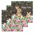 thumbnail image 1 of Easter Kitchen Dish Towels for Drying Dishes Set of 3, Spring Watercolor Bunny Eggs Flower Leaf Wood Grain Waffle Weave Microfiber Hand Tea Bathroom Towels Quick Dry & Absorbent Towel 12x12, 1 of 7