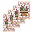 thumbnail image 1 of Easter Kitchen Dish Towels for Drying Dishes Set of 4, Bunny Ears Spring Pink Flowers Potted Plant Country Waffle Weave Microfiber Hand Tea Bathroom Towels Quick Dry & Absorbent Towel 15.7x23.6, 1 of 7