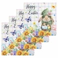 thumbnail image 1 of Easter Kitchen Dish Towels for Drying Dishes Set of 4, Cute Rabbits Eggs Floral Butterflies Colorful Plaid Waffle Weave Microfiber Hand Tea Bathroom Towels Quick Dry & Absorbent Towel 12x12, 1 of 7