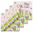 thumbnail image 1 of Easter Kitchen Dish Towels for Drying Dishes Set of 4, Rabbit Sheep Eggs Butterfly Flowers Pink Grid Waffle Weave Microfiber Hand Tea Bathroom Towels Quick Dry & Absorbent Towel 12x12, 1 of 7