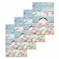 thumbnail image 1 of Easter Kitchen Dish Towels for Drying Dishes Set of 4, Spring Bunny Feet Flowers Eggs Blue Wooden Grain Waffle Weave Microfiber Hand Tea Bathroom Towels Quick Dry & Absorbent Towel 15.7x23.6, 1 of 7