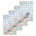 thumbnail image 1 of Easter Kitchen Dish Towels for Drying Dishes Set of 4, Spring Rabbit Eggs Flowers Herbs Blue Plaid Waffle Weave Microfiber Hand Tea Bathroom Towels Quick Dry & Absorbent Towel 15.7x23.6, 1 of 7