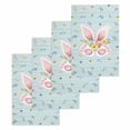 thumbnail image 1 of Easter Kitchen Dish Towels for Drying Dishes Set of 4, Spring Rabbits Ears Feet Flowers Wooden Grain Waffle Weave Microfiber Hand Tea Bathroom Towels Quick Dry & Absorbent Towel 15.7x23.6, 1 of 7