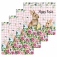 thumbnail image 1 of Easter Kitchen Dish Towels for Drying Dishes Set of 4, Spring Watercolor Bunny Eggs Flower Leaf Pink Plaid Waffle Weave Microfiber Hand Tea Bathroom Towels Quick Dry & Absorbent Towel 12x12, 1 of 7