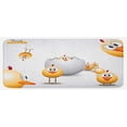 thumbnail image 1 of Easter Kitchen Mat, Happy Chicks Emerging out of a Cracked Egg Funny Cartoon Style Animals, Plush Decorative Kitchen Mat with Non Slip Backing, 47" X 19", Orange Yellow White, by Ambesonne, 1 of 1