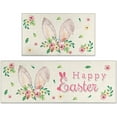 thumbnail image 1 of Easter Kitchen Rugs Set of 2 Non Skid Kitchen Floor Rug and Mat Spring Kitchen Rug Area Mat Carpets for Seasonal Floor Decor 17"x47"+17"x30", 1 of 6