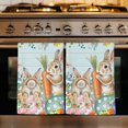 thumbnail image 1 of Easter Kitchen Towels Set of 1, Spring Rabbit Tail Eggs Eucalyptus Leaves Wood Absorbent Dish Towels for Kitchen, Microfiber Hand Towel, Quick Drying Tea Towel for Cleaning Decorative Dishcloths, 1 of 7